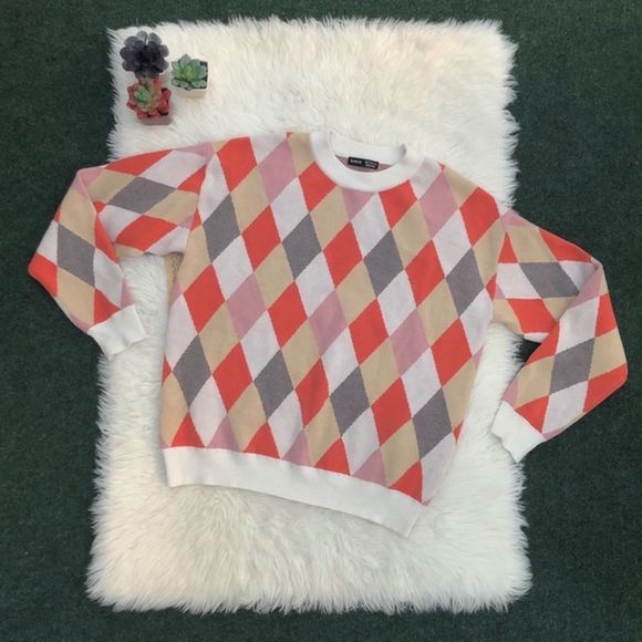 Argyle V Neck Sweater - Picture 1 of 15